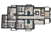 Cohousing Pelt, plan van de eerste verdieping