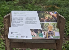 Infobord in het Hallerbos